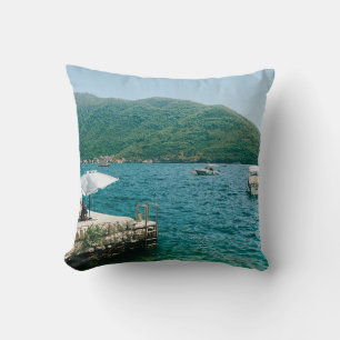 Türkische Gewässer von Perast - Montenegro Kissen