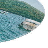 Türkische Gewässer von Perast - Montenegro Schneidebrett (Ecke)