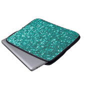 Türkische Glitzern: Helle Nah-Up Foundation Laptopschutzhülle (Vorne Knopf)