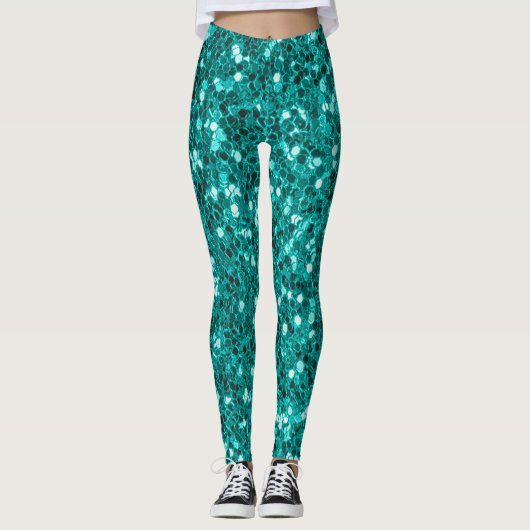 Türkische Glitzern: Helle Nah-Up Foundation Leggings (Vorderseite)