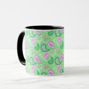 Türkische Gurken abstraktes Polka-Punktmuster Tasse
