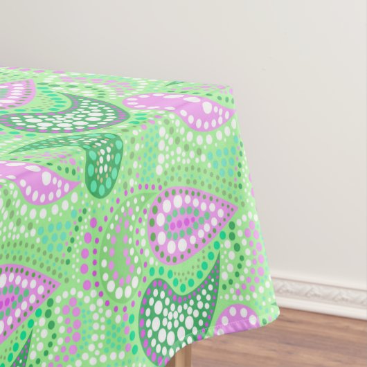 Türkische Gurken abstraktes Polka-Punktmuster Tischdecke (Beispiel)