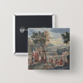 Türkische Heiratprozession, 1712-13 Button (Vorne & Hinten)