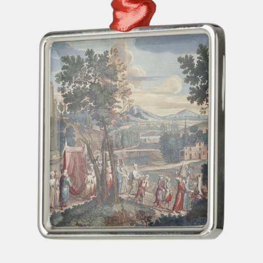 Türkische Heiratprozession, 1712-13 Silbernes Ornament (Links)