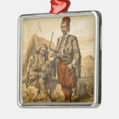 Türkische Infanteristen in der Osmanearmee, Silbernes Ornament (Links)
