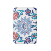 Türkische Iznik Fliesen: Vintages Muster. Badematte (Vorderseite Vertikal)
