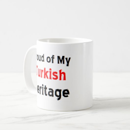 Türkische Kaffeeerbe Tasse (Vorderseite Links)