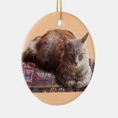 TÜRKISCHE KATZE AUF DEM ALTEN KARPET KERAMIK ORNAMENT (Rechts)