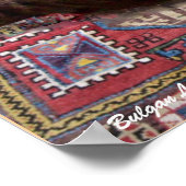 TÜRKISCHE KATZE AUF DEM ALTEN KARPET POSTER (Ecke)