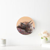 TÜRKISCHE KATZE AUF DEM ALTEN KARPET RUNDE WANDUHR (Zuhause)