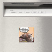 TÜRKISCHE KATZE IN ÜBERSCHREITENDER MEDITUNG MAGNET (In Situ (Geschirrspüler))