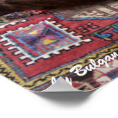 TÜRKISCHE KATZE IN ÜBERSCHREITENDER MEDITUNG POSTER (Ecke)