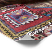 TÜRKISCHE KATZE IN ÜBERSCHREITENDER MEDITUNG POSTER (Ecke)