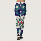 Türkische Keramik Floral Leggings (Rückseite)