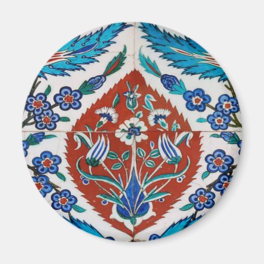 Türkische Keramik Floral Magnet (Vorne)
