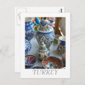 Türkische Keramiken Postkarte (Vorne/Hinten)