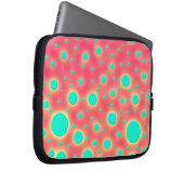 Türkische Kreise über hellrosa Moderne Laptopschutzhülle (Vorne Rechts)