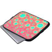 Türkische Kreise über hellrosa Moderne Laptopschutzhülle (Vorne Knopf)