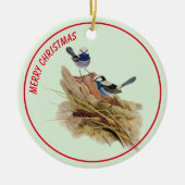 Türkische Küche Superb Warbler Keramik Ornament (Vorne)