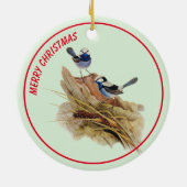 Türkische Küche Superb Warbler Keramik Ornament (Hinten)