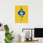 Türkische Lampen mit Mosaikkunst Poster (Heimbüro)