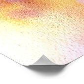 Türkische Lampen Mosaik Aquarell Kunst Poster (Ecke)