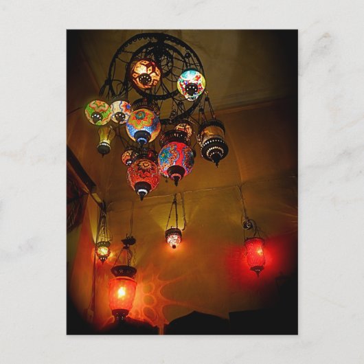 Türkische Lampen Postkarte (Vorderseite)