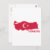 Türkische Landkarte Türkiye Postkarte (Vorne/Hinten)