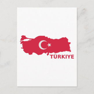 Türkische Landkarte Türkiye Postkarte