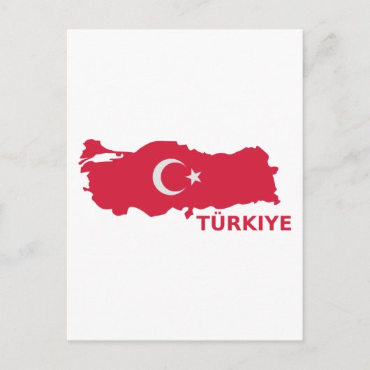 Türkische Landkarte Türkiye Postkarte (Vorderseite)