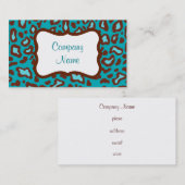 Türkische Leopard-Visitenkarte Visitenkarte (Vorne/Hinten)