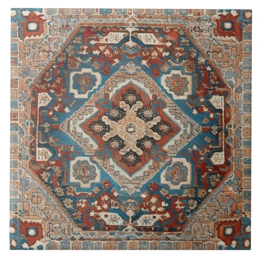 Türkische Moderne schöne alte Mustersammlung Fliese (Vorderseite)