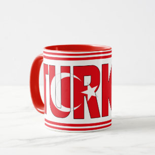 Türkische Nationalflagge Patriotische Tasse