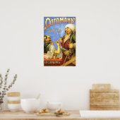 Türkische OTTOMAN Zigaretten Tabak Vintage Werbung Poster (Küche)
