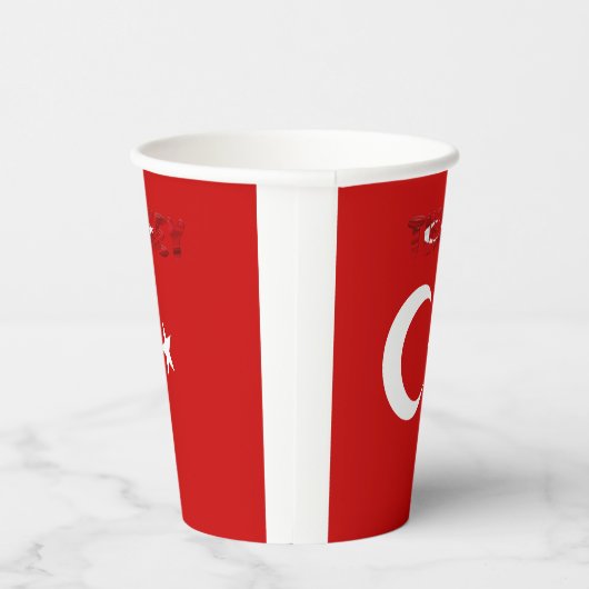 Türkische Papiertücher Pappbecher (Rechts)