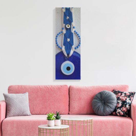 Türkische Perlglas Amulett böse Leinwand (Insitu (Wohnzimmer))