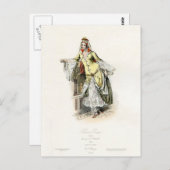 Türkische Prinzessin - Mode aus dem 17. Jahrhunder Postkarte (Vorne/Hinten)