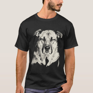 Türkische Rassen Tintenmalerei Nahaufnahme T-Shirt