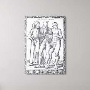 Türkische Ringkämpfer Leinwanddruck