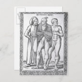 Türkische Ringkämpfer Postkarte (Vorne/Hinten)