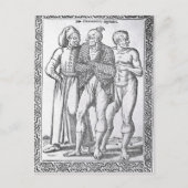 Türkische Ringkämpfer Postkarte (Vorderseite)