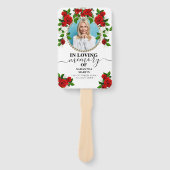 Türkische Rose Blumenfeier zum Lebendfan Fächer (Vorderseite)