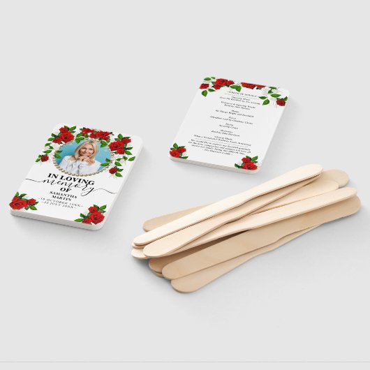 Türkische Rose Blumenfeier zum Lebendfan Fächer (Non-assembled)