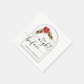 Türkische Rose Minimale Skripte The Night Before Serviette (Ecke)