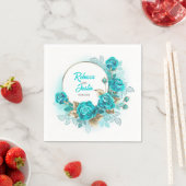 Türkische Rose Tiffany Floral Modern Boho Napkins Serviette (Beispiel)