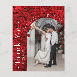 Türkische Rosen Foto Budget Hochzeit Danke Karte