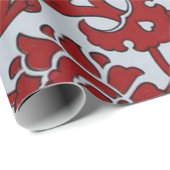 Türkische Rote Keramik Geschenkpapier (Rolleneckpunkt)