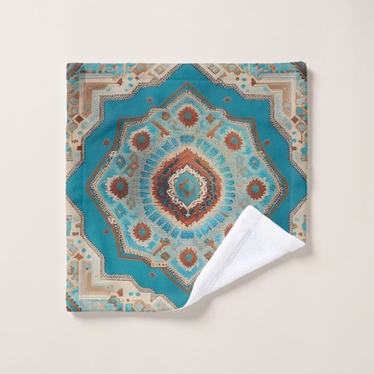 Türkische schöne alte Muster TrendCollection Badhandtuch Set (Waschlappen)