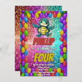 Türkische Sondercharakter Geburtstag einladen Einladung (Vorne/Hinten)