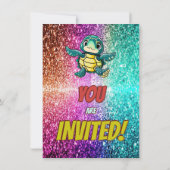 Türkische Sondercharakter Geburtstag einladen Einladung (Rückseite)